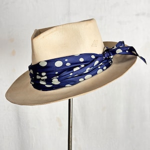 Vintage 1940s Pan Dan Panama Hat Bang-Cool Waterproof Fedora