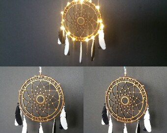 Dream Catcher KIT - DIY Dreamcatcher With LEDs Laser Cut Face & 3D Printed Feathers