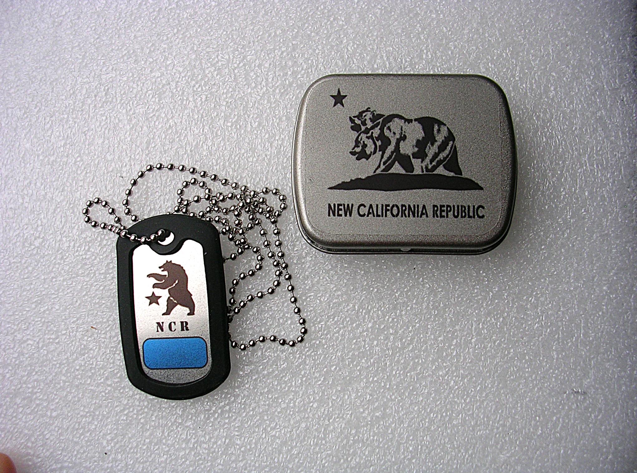 Fallout NCR Ranger Dog Tag Holotag in Mini Tin Stash Box Gift Prop Cosplay  - Etsy, image size:2042x1518