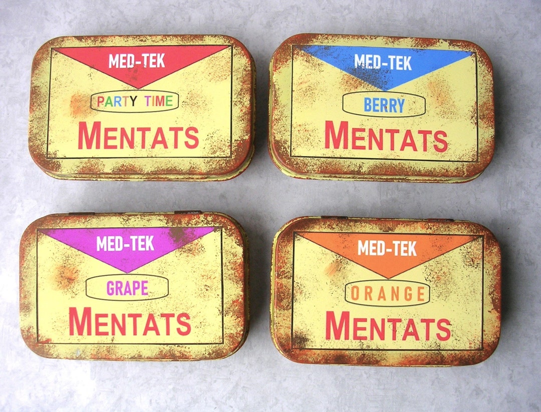 Fallout Mentats Custom Tin Stash Box Party Time Grape Orange Berry - Etsy