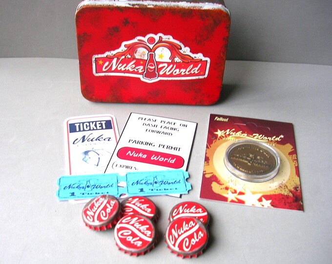 Fallout Nuka World Welcome Kit Nuka Cade Token Caps Tickets - Etsy