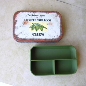 coyote tobacco chew New Vegas Coyote Tobacco Chew Stash Box Tin Organizer Gift Display Prop  Cosplay