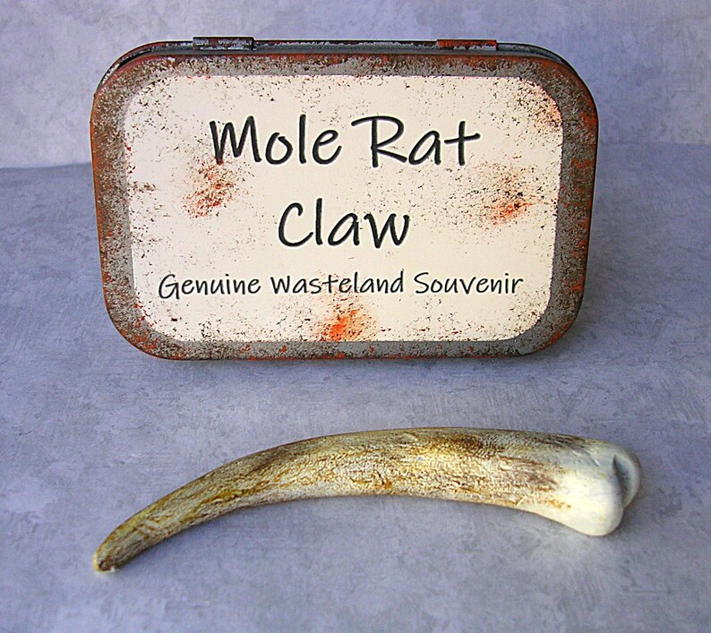 Fallout Cryptid Mole Rat Claw in Custom Stash Box - Etsy
