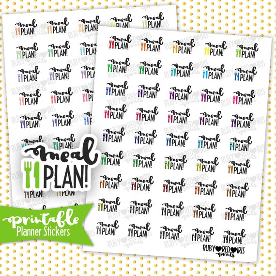 meal plan printable planner