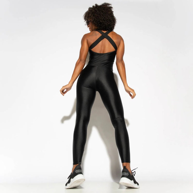 Black Unitard Bodysuit Catsuit Jumpsuit Brazilian Workout Etsy