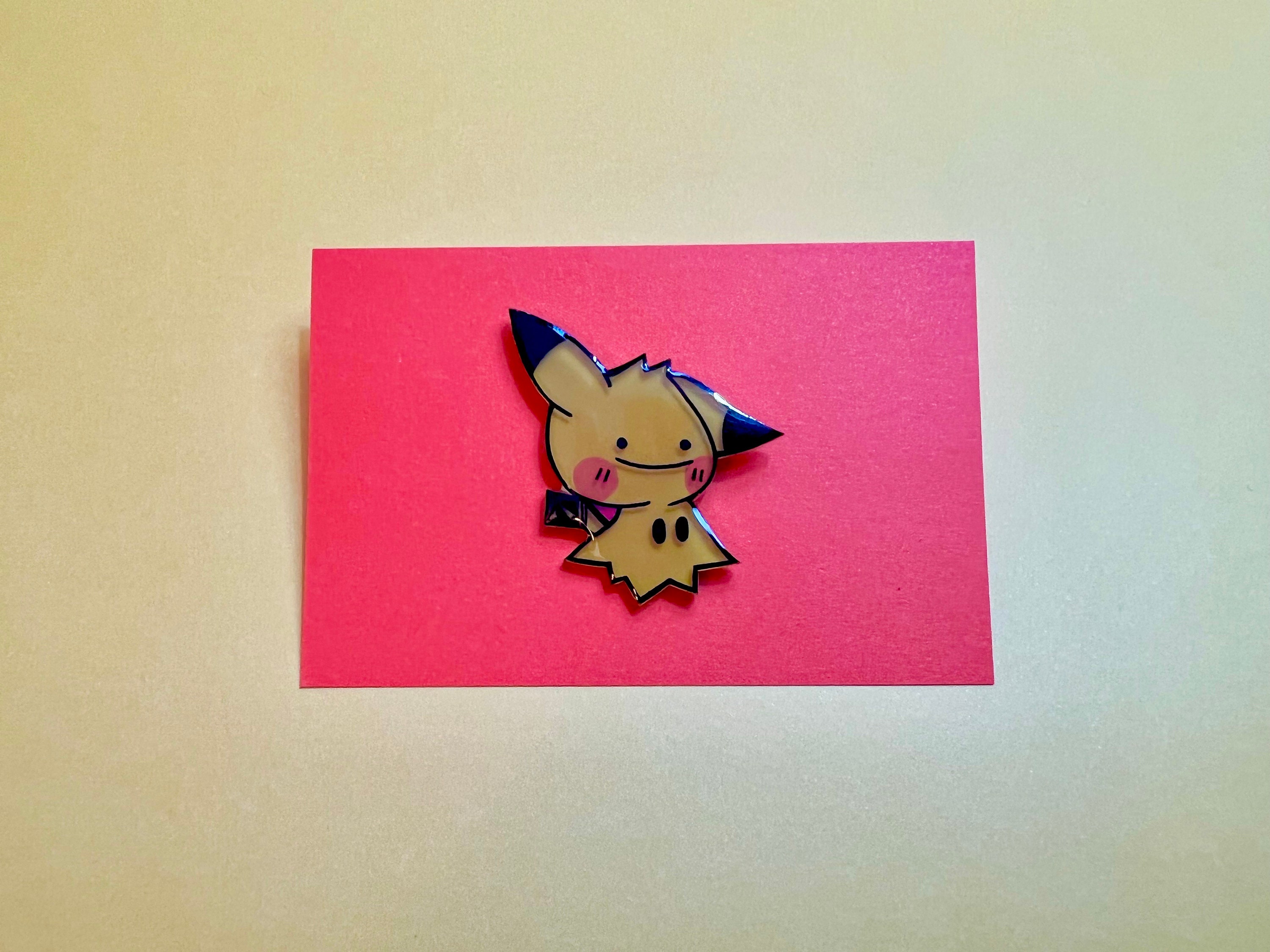 Shiny Mimikyu Dyed Enamel Pin – Star⭑Salts