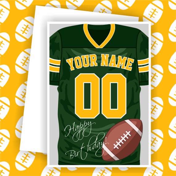 personalized green bay jersey