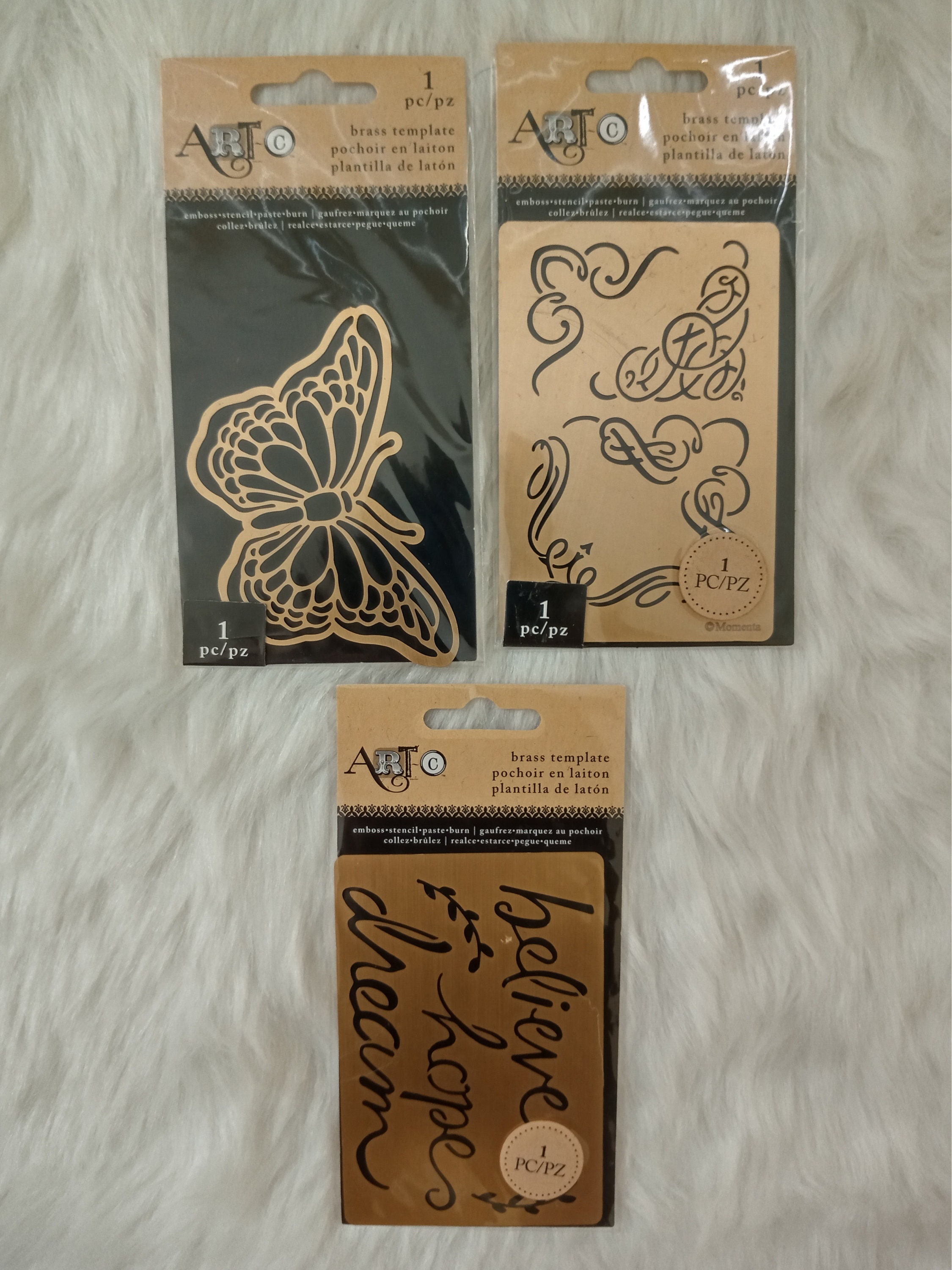 Brass Embossing/Stencil Templates Etsy