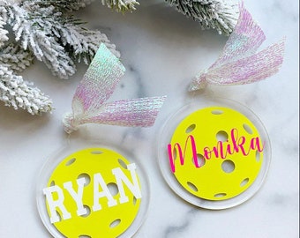 Pickleball Ornament, Pickleball Gifts, Gifts for Pickleball Players, Pickleball, Acrylic Ornament, Christmas Ornament, Gifts for Friends