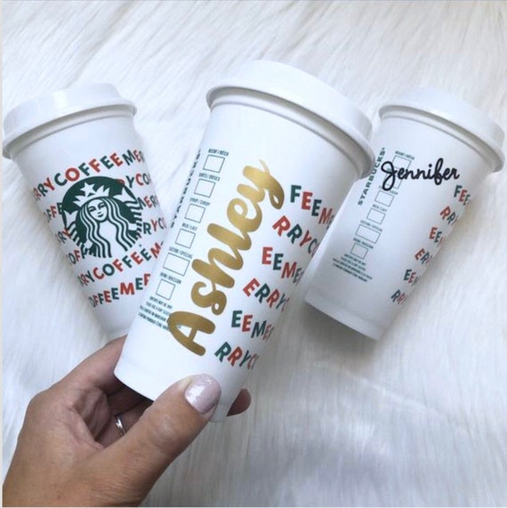 Starbucks Cup, Custom Starbucks Tumbler, Personalized Starbucks Cup,  Starbucks Tumbler, Starbucks Holiday Cup, Starbucks Christmas Cup, Red
