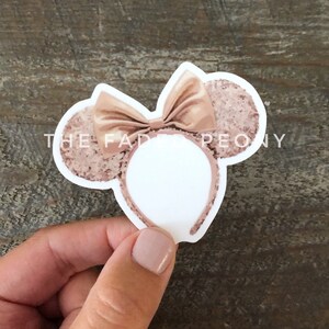 Stickers, Minnie Sticker, Stickers for Tumbler, Minnie Ears Sticker, Vinyl Decals, Laptop Stickers, Planner Stickers, Minnie Ears