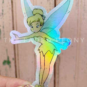 Tink Sticker, Fairy Sticker, Holographic Sticker, Tinkerbell, Vinyl Decals, Laptop Stickers, Planner Sticker, VSCO Stickers, FE Gifts