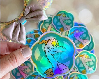 Figment Sticker, WDW Figment Sticker, Magical Sticker, Holographic Sticker, FE Gifts, Planner Stickers, Purple Dragon Sticker