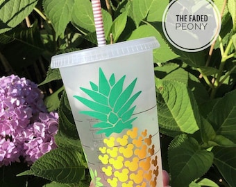 Mickey Pineapple SVG, SVG Files for Cricut, Pineapple SVG, svg for Silhouette, svg for Starbucks Cup, svg For Tumblers, Mickey svg