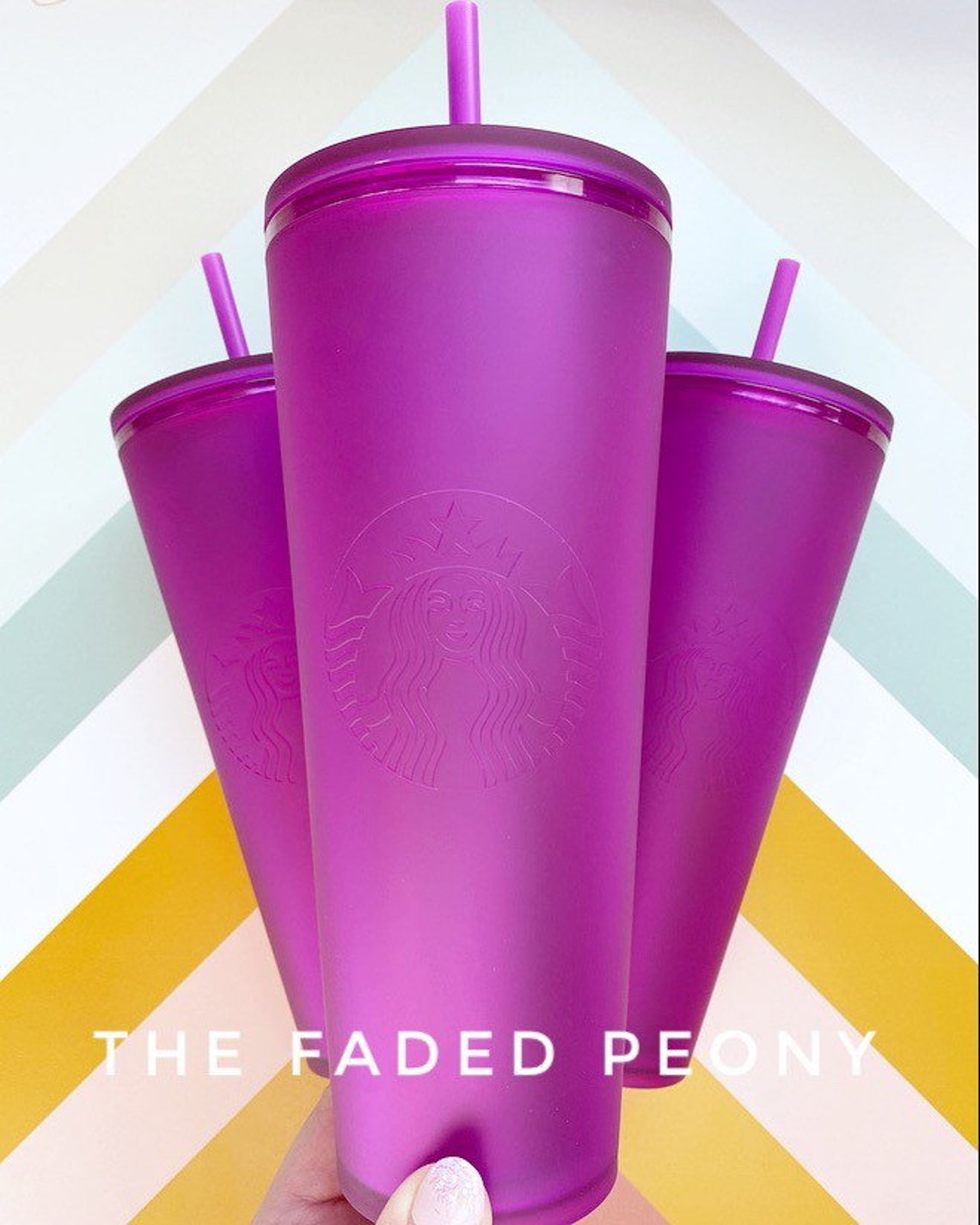 Starbucks Purple Soft Touch Tumbler Starbucks 2022 Tumbler Etsy