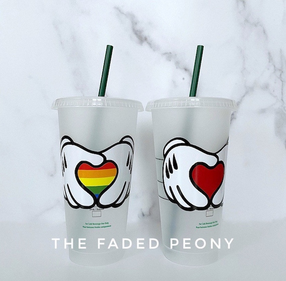 Starbucks Cup, Starbucks Tumbler, Disney Starbucks, Mickey Starbucks,  Valentine Starbucks, Rainbow Pride, Gay Pride Starbucks, Disney Pride 