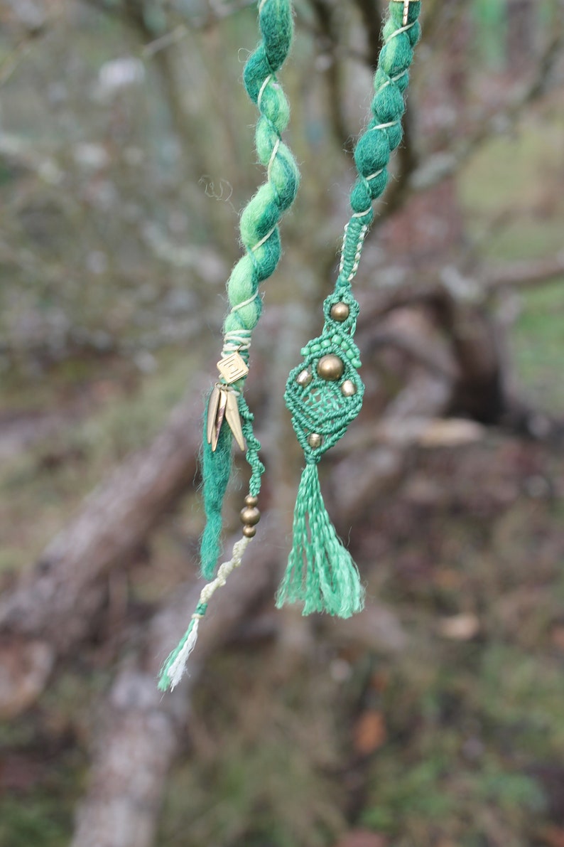 Hairwrap Dreadwrap Macrame Felted