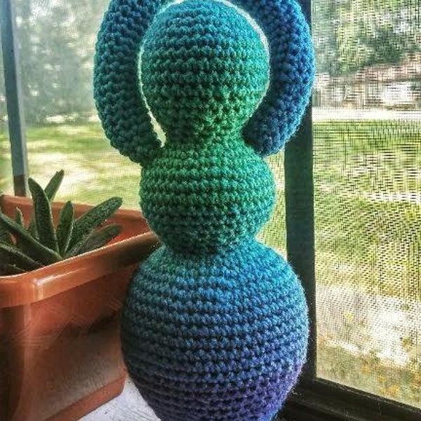 Crochet Elemental Triple Moon Goddess Doll- Personalized for intentions with herbs and crystals