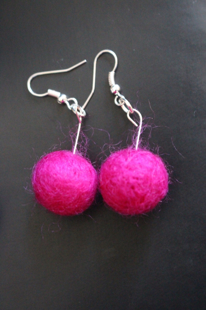 Rainbow Colours Felt Earring Collection