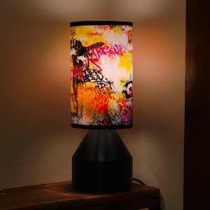 Table lamps perfect for your favorite desk lamp or anywhere you need design,light and style. Street Art,  Art lamp, Accent lamp, NYC Art