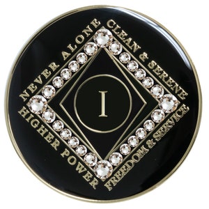 Clean Time Recovery Medallion With Diamond Crystals