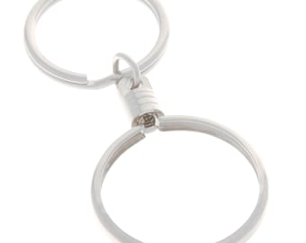 Sobriety Chip Holder Key Chain  - Silver or Gold Chip Sold Separately