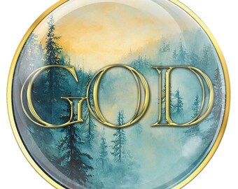 AA Recovery Medallion - GOD - Abandon yourself to God as you understand God