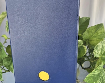 Blue AA Double Big Book Cover | Large Print Big Book & 12 and 12 Cover with Chip Holder