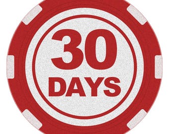 Poker chip for the Days and Months of Recovery