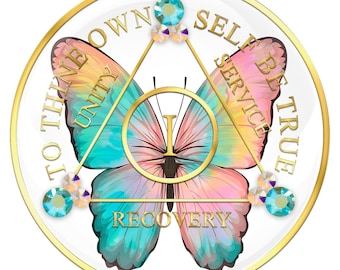 Butterfly AA Medallion with Peridot AB and Rose ab CZ Crystals