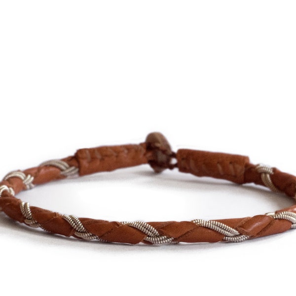 AVAN Single Sami Bracelet, Leather Bracelet, Swedish Nordic Design