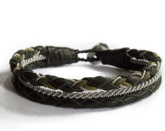 GAMMAVAN Triple Sami Bracelet, Leather Bracelet, Swedish Nordic Design