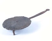Antique salamander wrought iron hearth ware cooking 18th c fireplace vintage as is