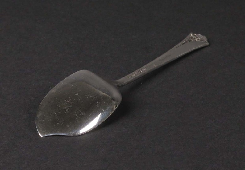 Heirloom Sterling Damask Rose Oneida silver jelly server spoon Etsy