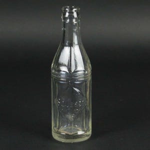 Squeeze Soda Bottle Richmond VA Vintage Glass Clear