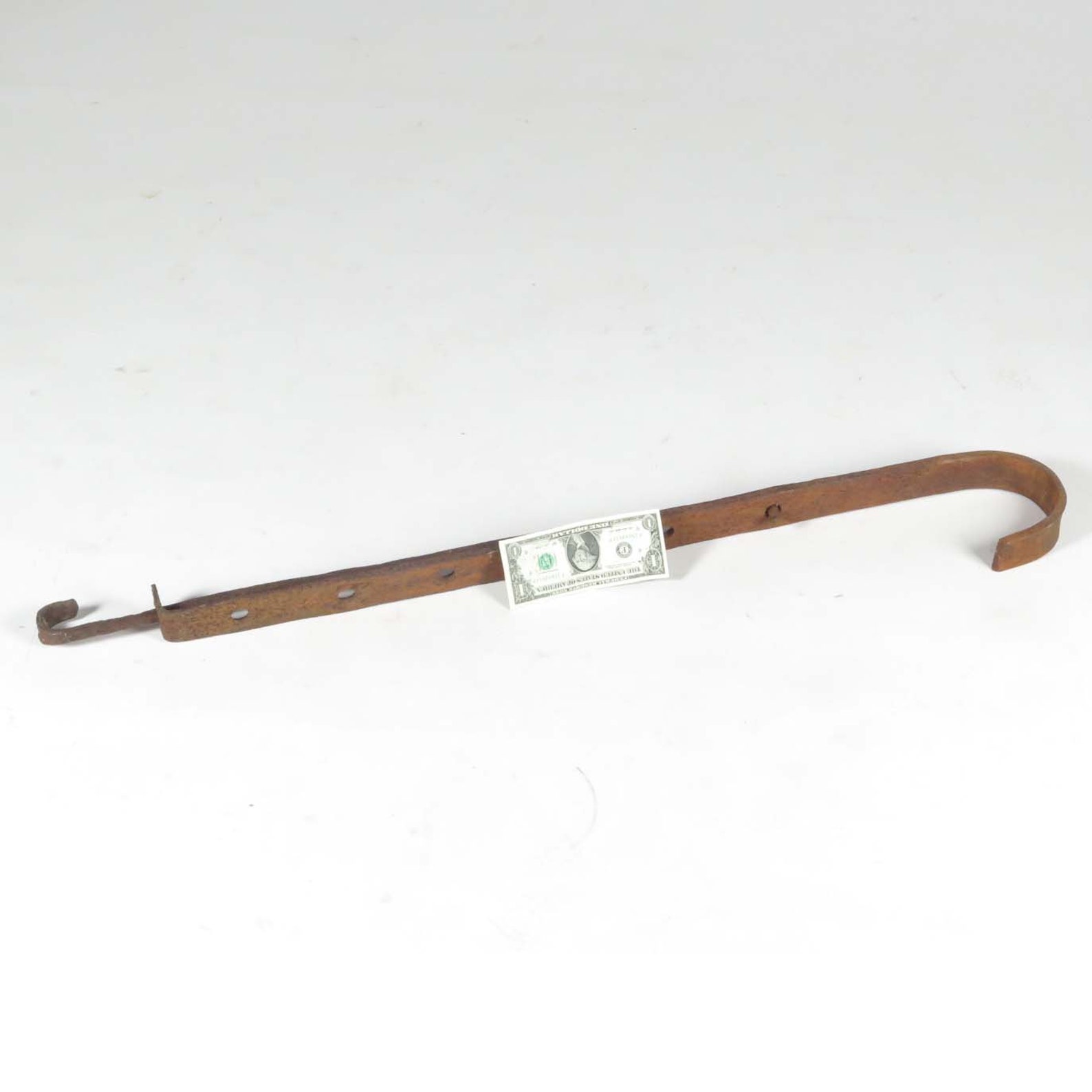 Antique Fireplace Trammel Wrought Iron Pot Hook Hearth Hand Etsy