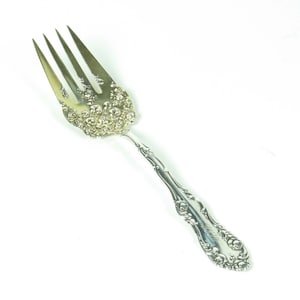 Towle Old English Salad Serving Fork Sterling Silver Vintage