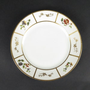 Vintage Limoges plate Betoule Legrand floral gold trim France