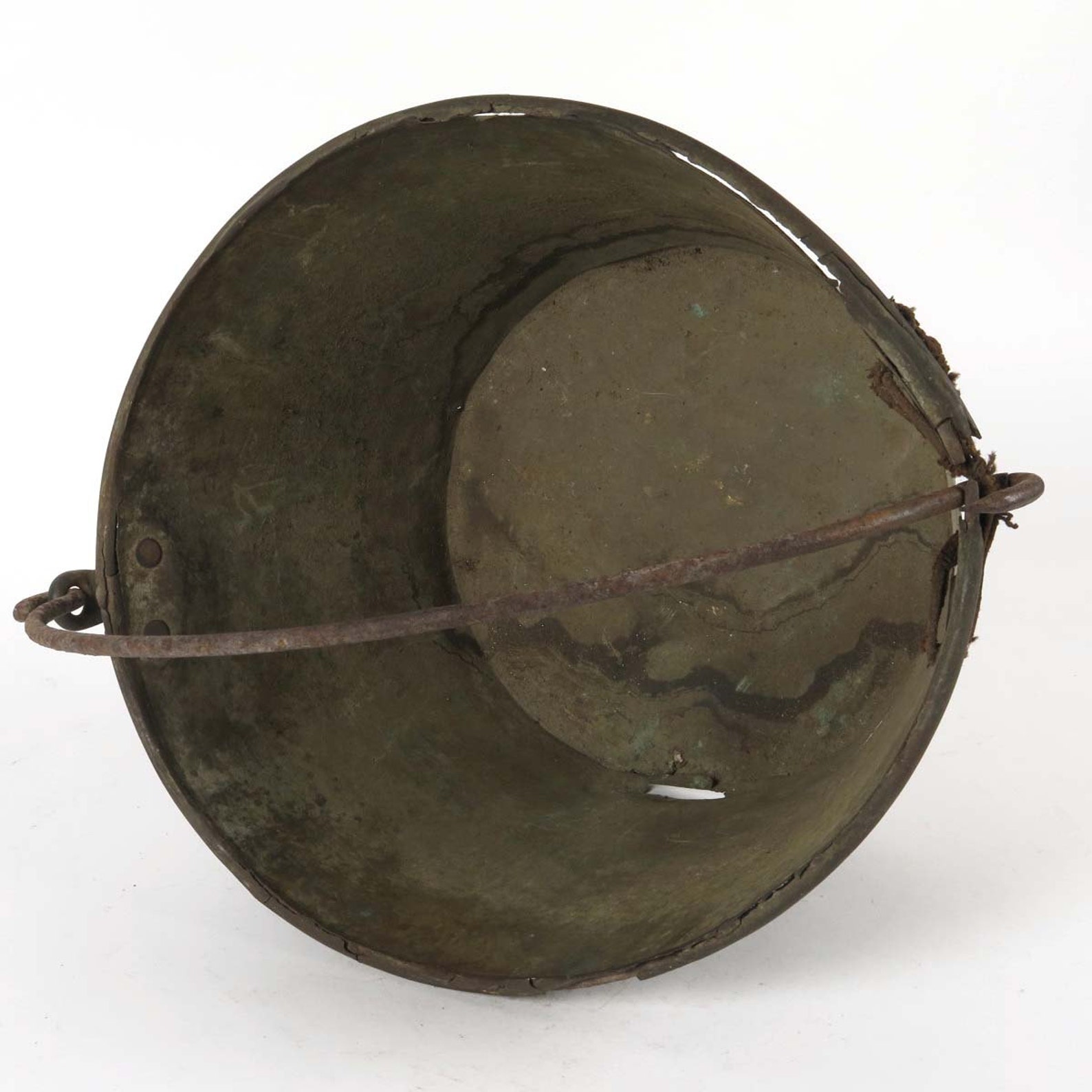 Antique Brass Bucket Jelly Kettle Fireplace Pail Hand Etsy