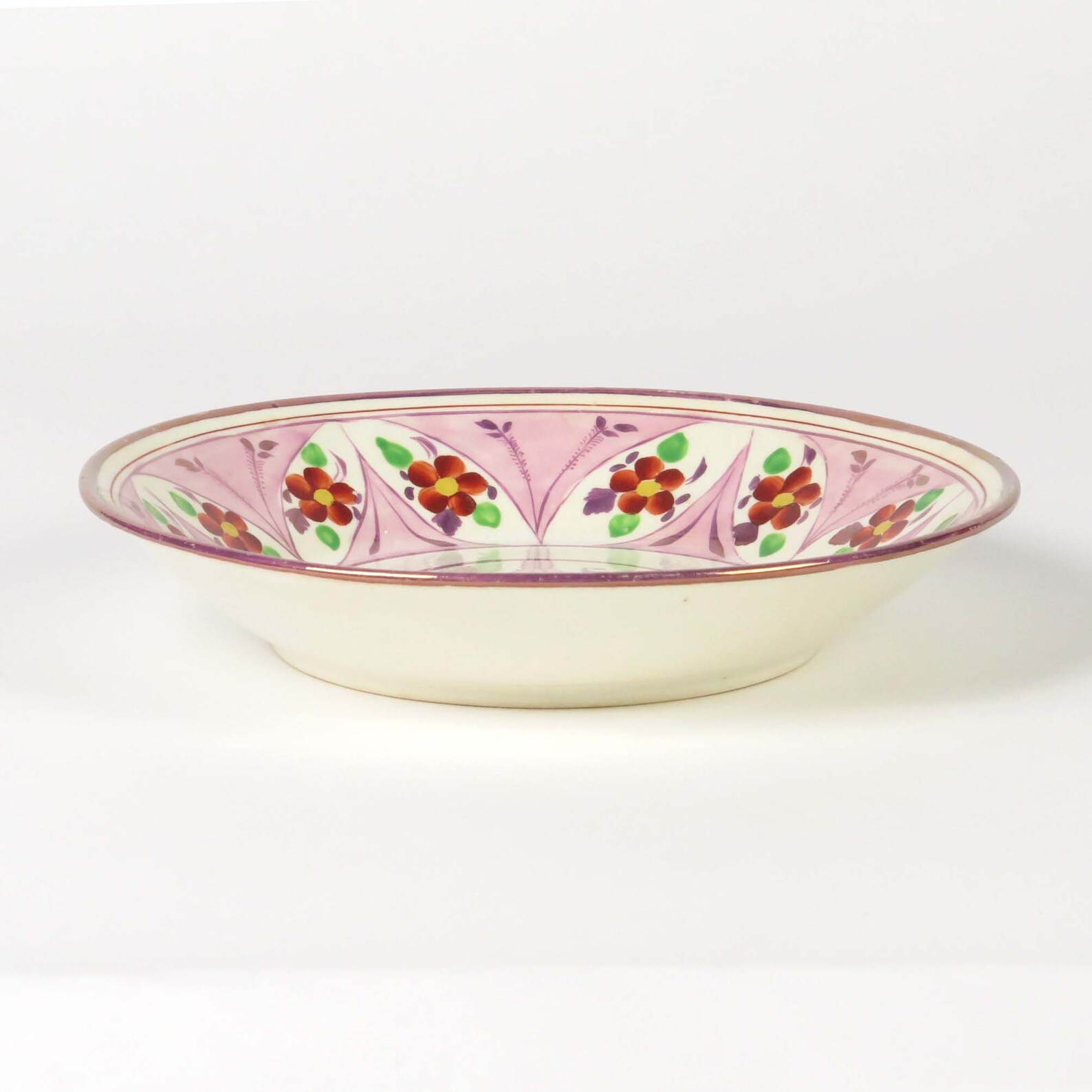 Pink Luster Plate Dish Antique Lustreware Lustre Lusterware Etsy