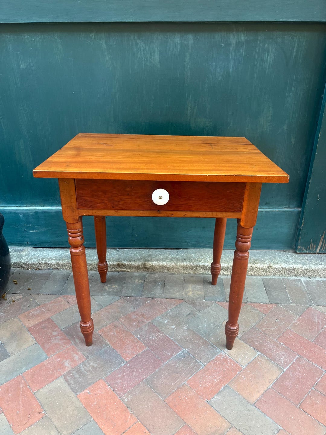 Antique Work Table One Drawer End Side Stand - Etsy