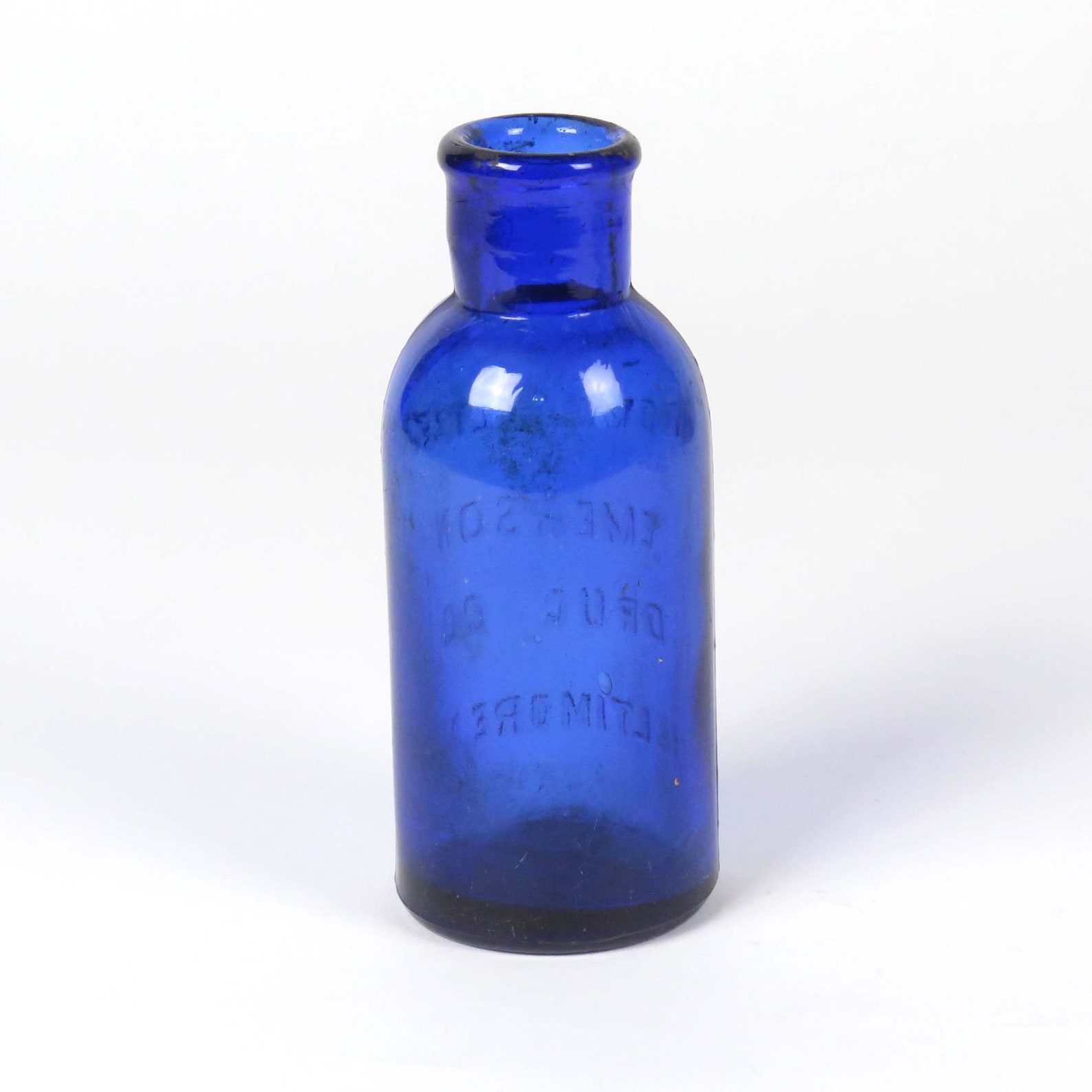 Bromo Seltzer Bottle Blue Emerson Drug Co Baltimore MD Vtg Etsy