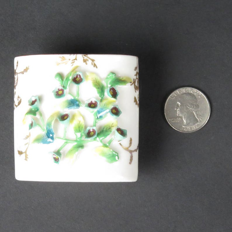 Hokutosha Toothpick Holder Made in Occupied Japan Vintage Gold Etsy