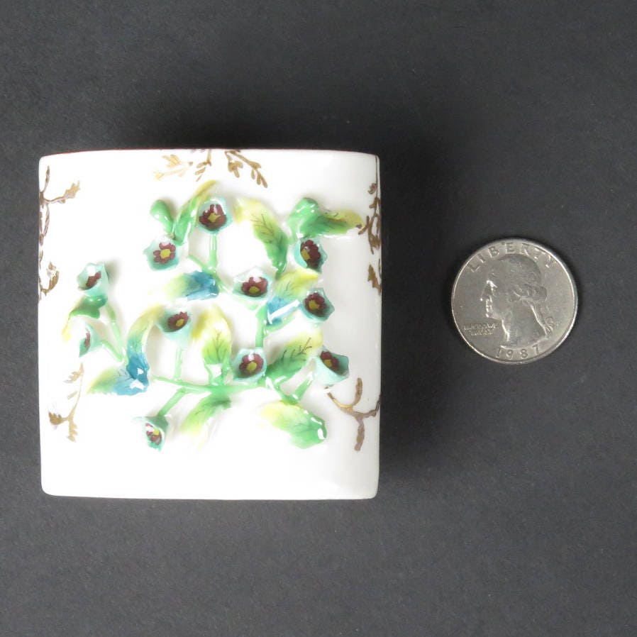 Hokutosha Toothpick Holder Made in Occupied Japan Vintage Gold Etsy