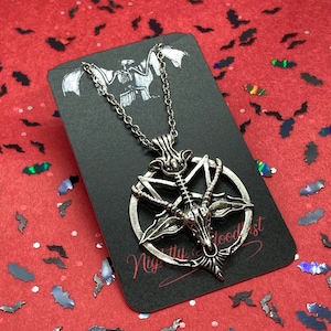 Baphomet Goat Pentagram Necklace | Pendant on an 18” or 20” Chain