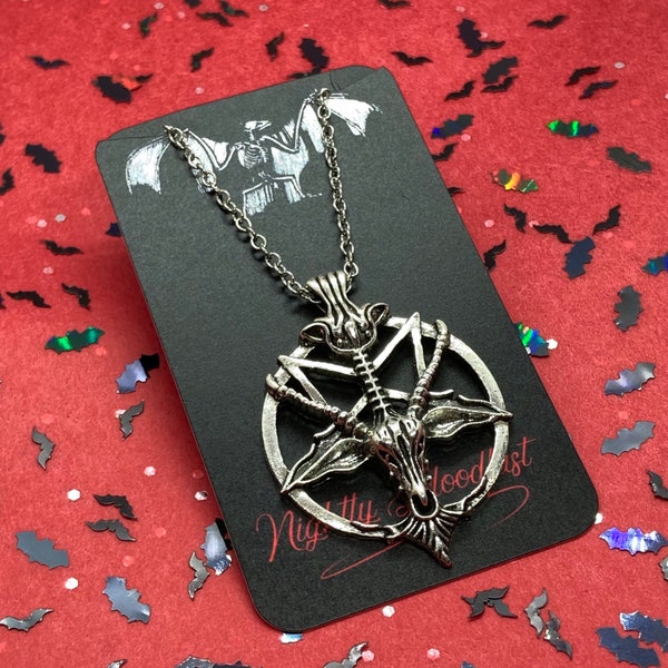Baphomet Goat Pentagram Necklace | Pendant on an 18” or 20” Chain