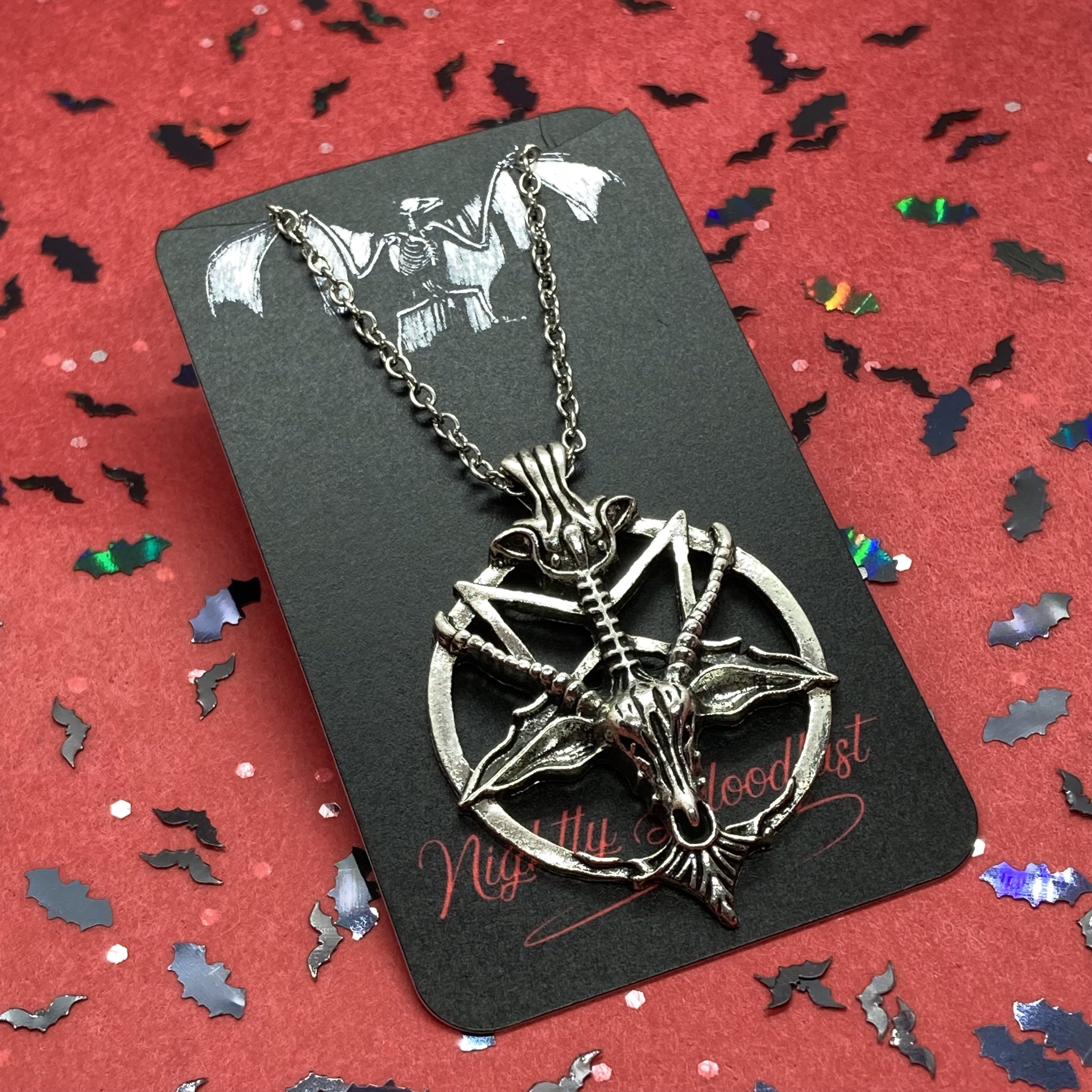 Good product low price free delivery worldwide New Moon Necklace,Occult ...