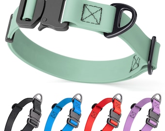 Waterproof Biothane Dog Collar with Metal Buckle – Adjustable, Quick Release, Heavy Duty
