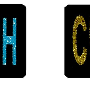 Custom Patch w/Glitter Letters for Dog Vest, Harness Bling Text Personalized Patches w/Hook Backing Name, Agility, Funny image 6