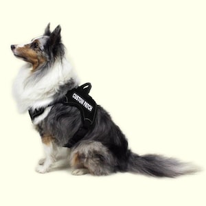 Personalized Text CUSTOM Patch/Patches with Bright WHITE Lettering and Hook Backing Fastener zdjęcie 13